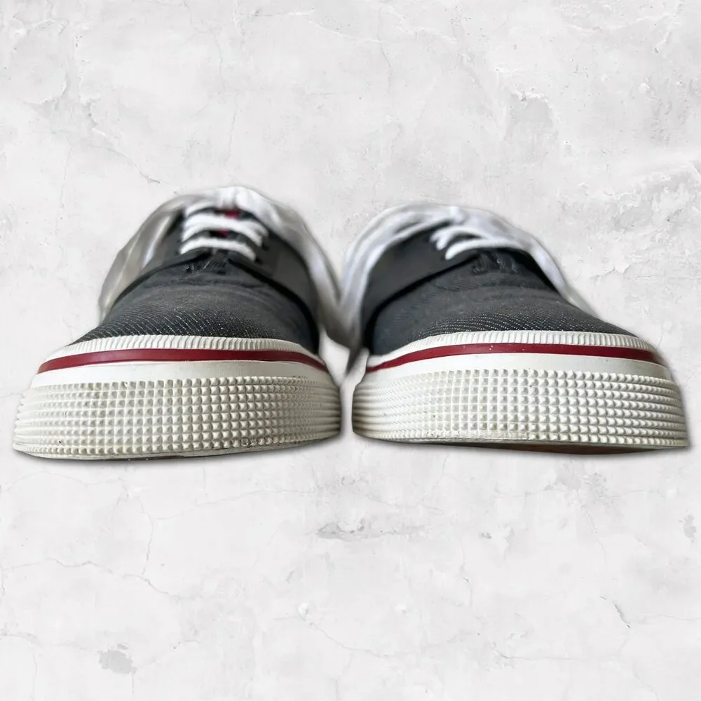 Puma Sport Lifestyle Women's 8 Casual Sneakers Grey Canvas Lace Up Skate Shoes
